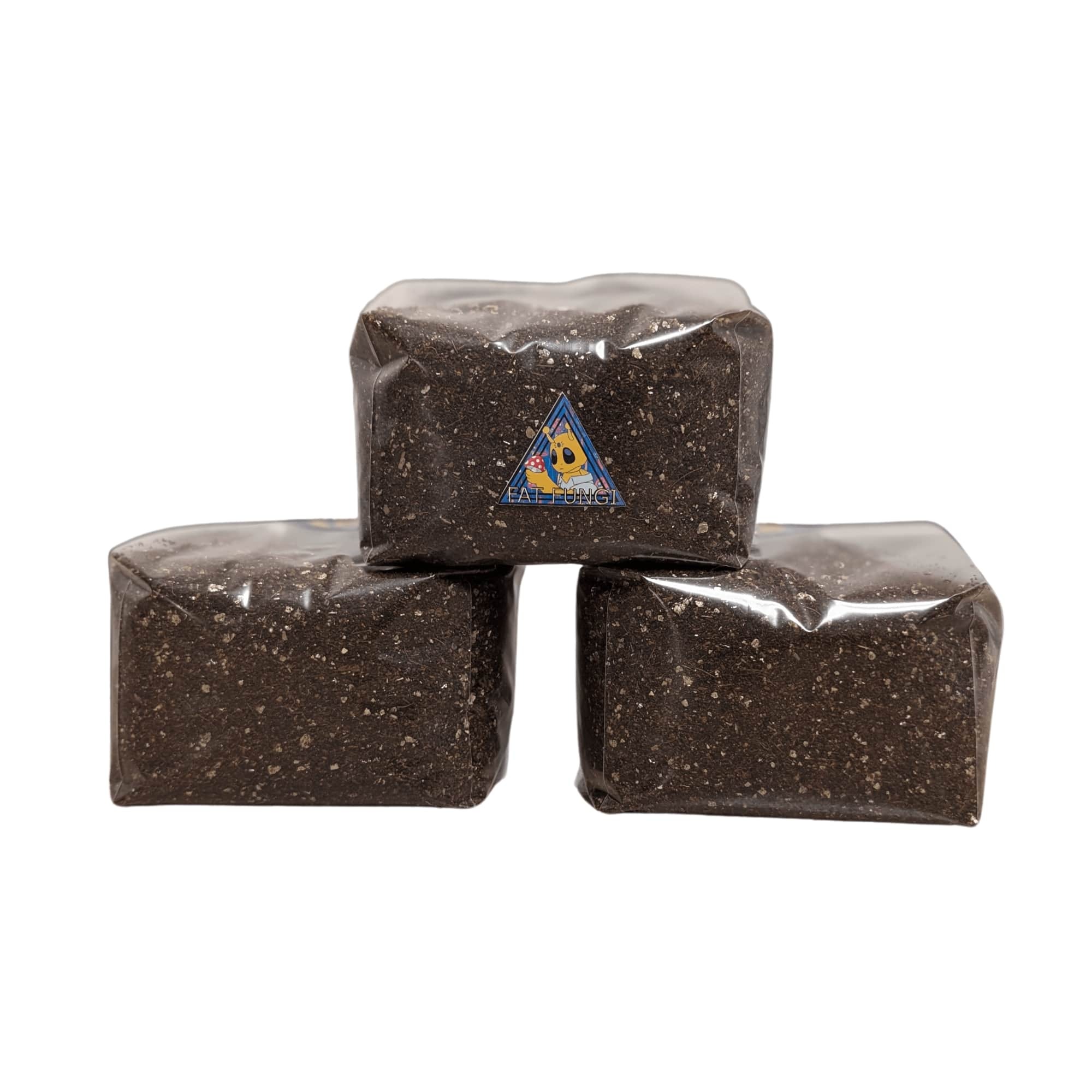 Fat Fungi CVG Substrate For Mushroom Growing Kits At Home Beginner Friendly Sterile Pasturized Coco Coir Vermiculite Gypsum Unicorn Bags Shroom Magic Cubensis Golden Teacher