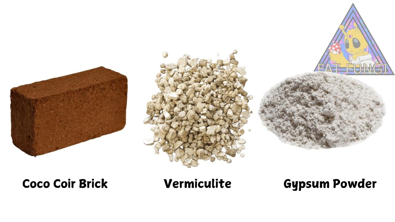 Coco Coir Vermiculite Gypsum CVG Mushroom Growing Substrate Bulk Bag How To make Pasteurise 